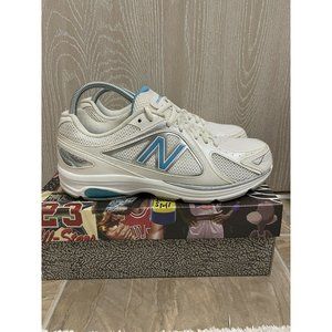 New Balance  847 White Blue Running Shoes Sneakers Womens 9.5 AA Width WW847WB